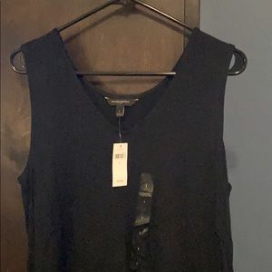 Black Banana Republic peplum top